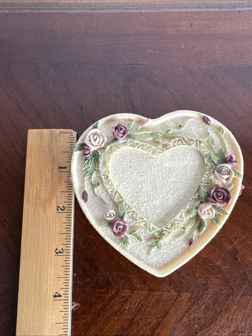 Rose Ceramic Trinket Box Hand Painted Dezine